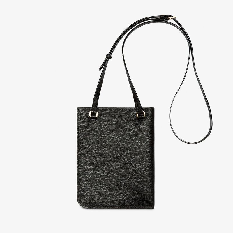 Crossbody Soft - Black - Millepunte calf leather - Valextra - 5