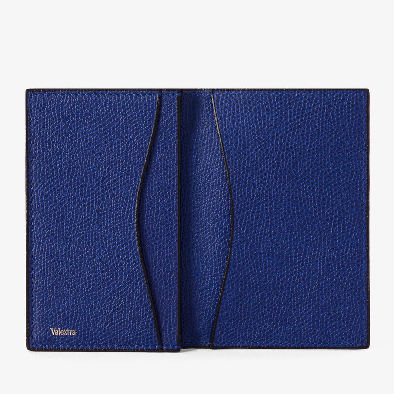 Card Case Onda - Royal Blue - Millepunte calf leather - Valextra - 5