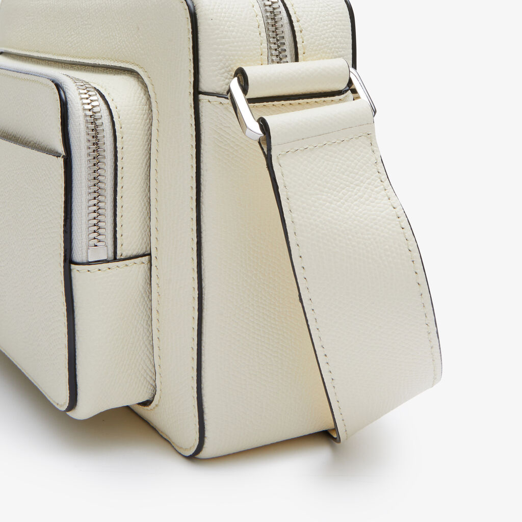 V-Line Reporter Bag - Pergamena White - Vitello VS - Valextra - 6