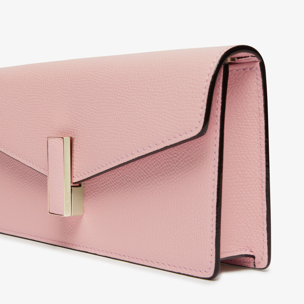 Borsa Clutch Iside - Rosa Peonia - Vitello VS - Valextra - 3