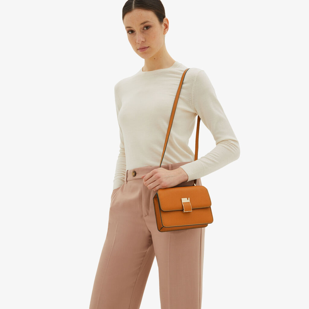 Nolo crossbody Mini bag - Havana Brown - Vitello VS - Valextra - 2