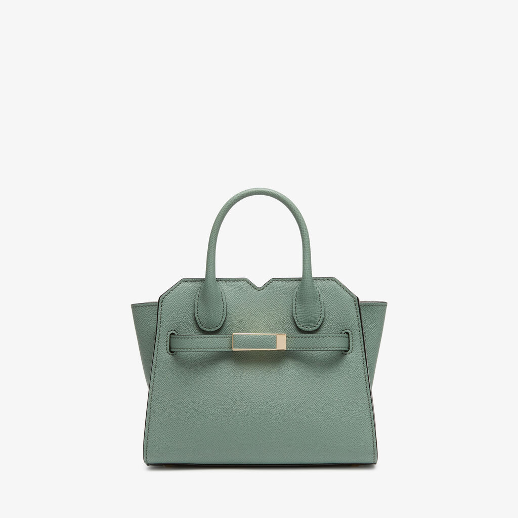 Milano Crossbody Micro Bag - Eucalyptus Green - Millepunte Soft calf leather - Valextra - 1