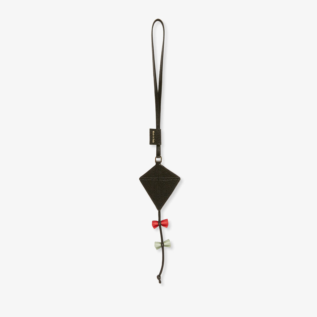 Kite Charm - Mint Green/Sapphire Blue/Crimson Red/Yellow/Black - Vitello VS - Valextra - 3