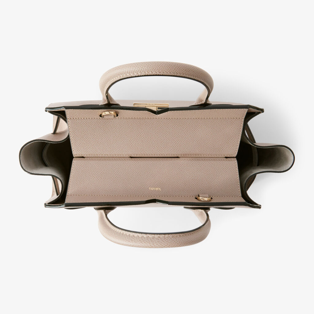 Milano Two Handles Medium Bag - - Vitello Millepunte Soft - Valextra - 8