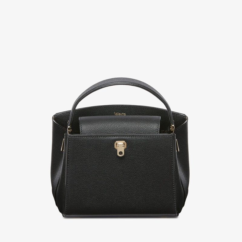 Brera crossbody micro bag - Black - Millepunte calf leather - Valextra - 6