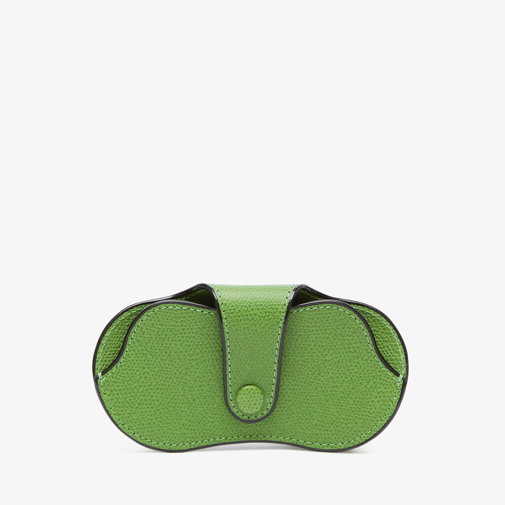 Glasses Case - Grass Green - Vitello VS - Valextra - 4