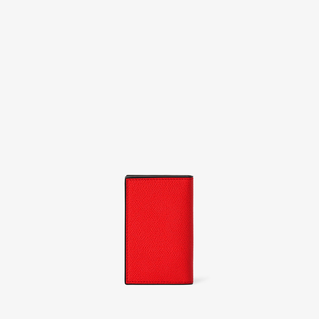Card Case Onda - Crimson Red - Vitello VS - Valextra - 4