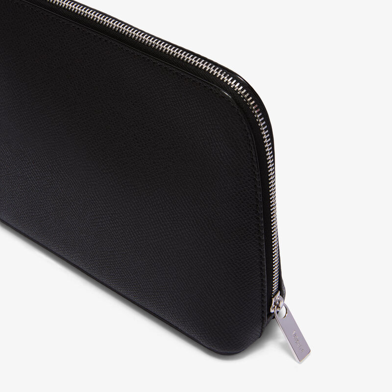 Cosmetic Medium Case - Black - Millepunte Soft calf leather - Valextra - 2