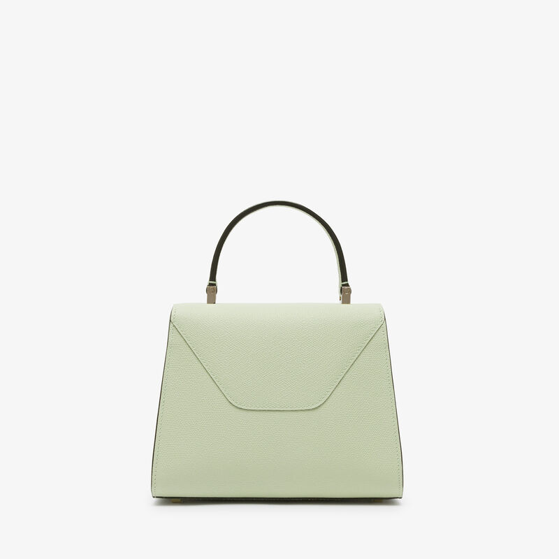 Iside Top Handle Mini Bag - Mint Green - Millepunte calf leather - Valextra - 6