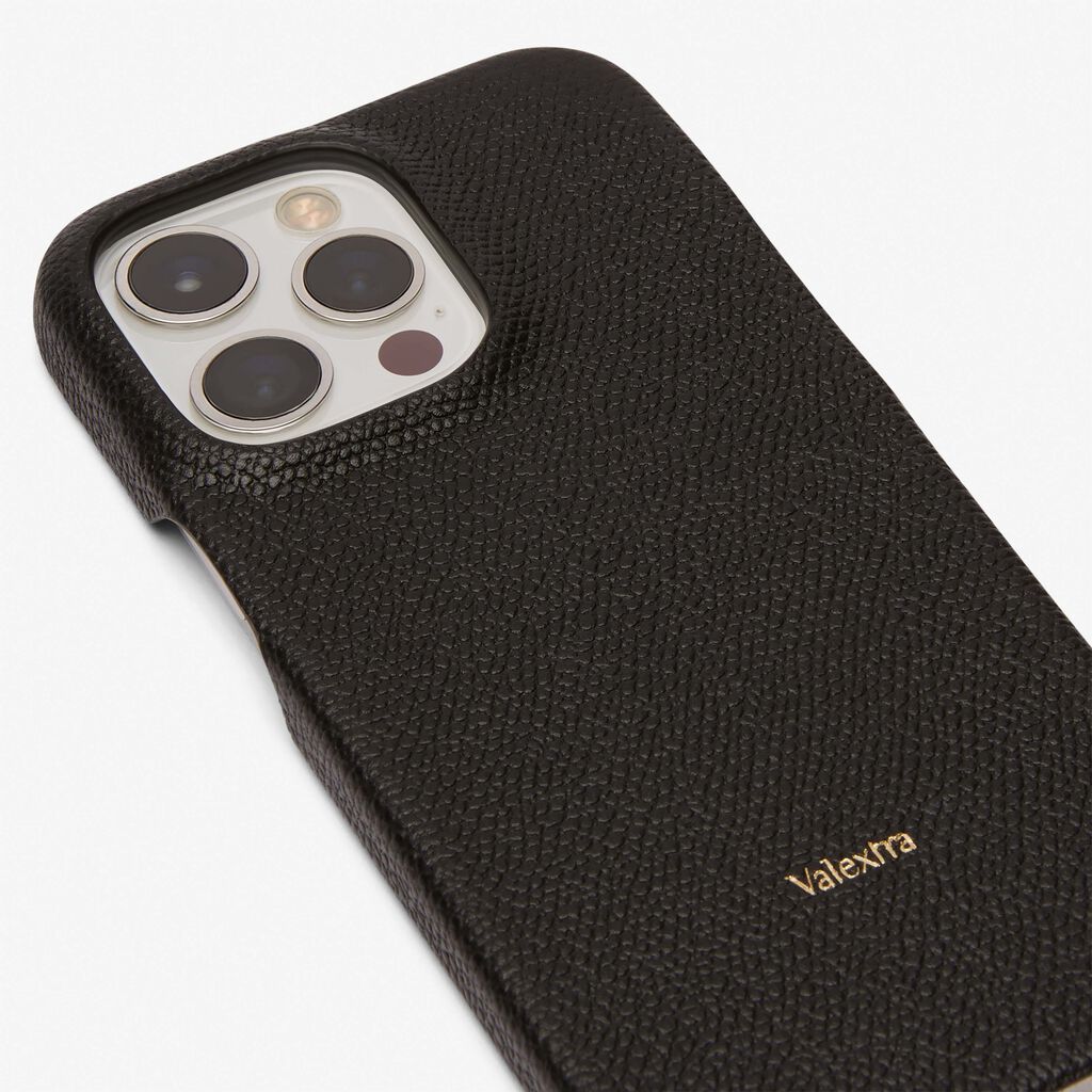 Iphone 13 Pro Cover - Black - Vitello VS - Valextra - 2