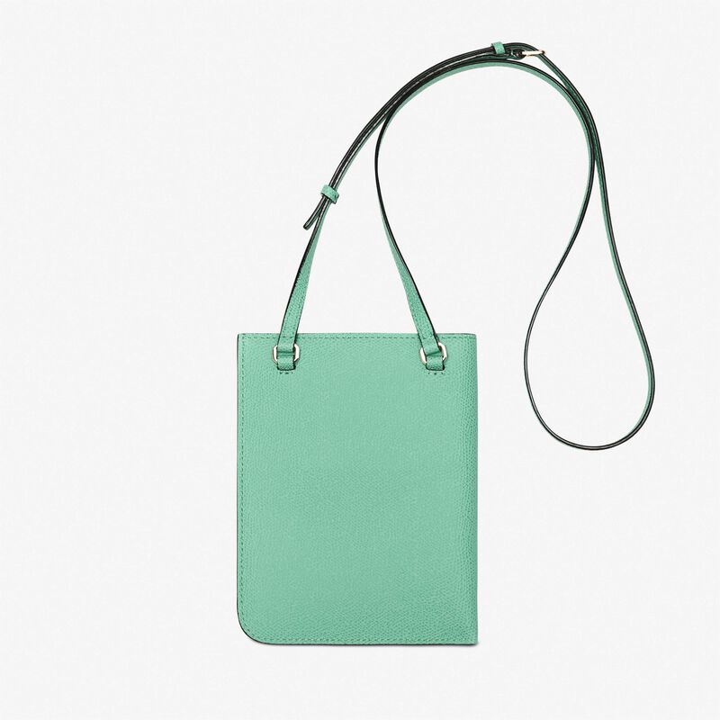 Crossbody Soft - Spearmint Green - Millepunte calf leather - Valextra - 4