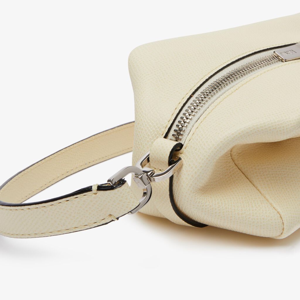 Origami Crossbody Mini Bag - Pergamena White - Vitello Millepunte Soft - Valextra - 5