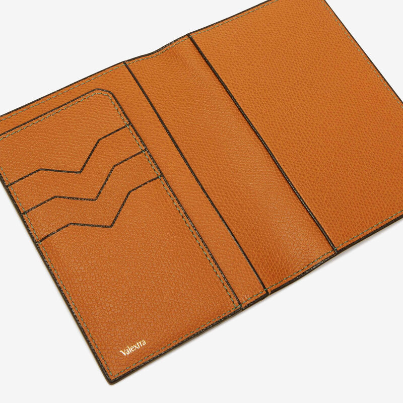 Passport Holder 3CC - Havana Brown - Millepunte calf leather - Valextra - 2