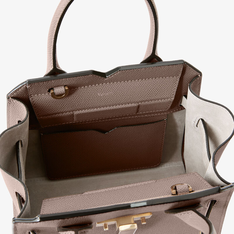 Milano Crossbody Micro Bag - Sahara Brown - Millepunte Soft calf leather - Valextra - 6