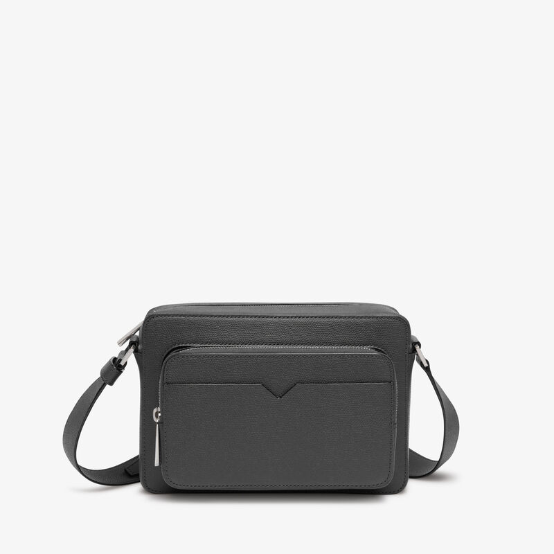V-Line Reporter Bag - Smokey Grey - Millepunte calf leather - Valextra - 1