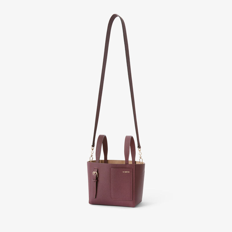 Soft Bucket Micro bag - Claret Red - Millepunte calf leather - Valextra - 5