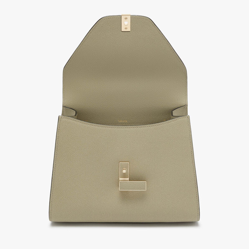 Iside Top Handle Medium Bag - Tundra Green - Millepunte calf leather - Valextra - 7