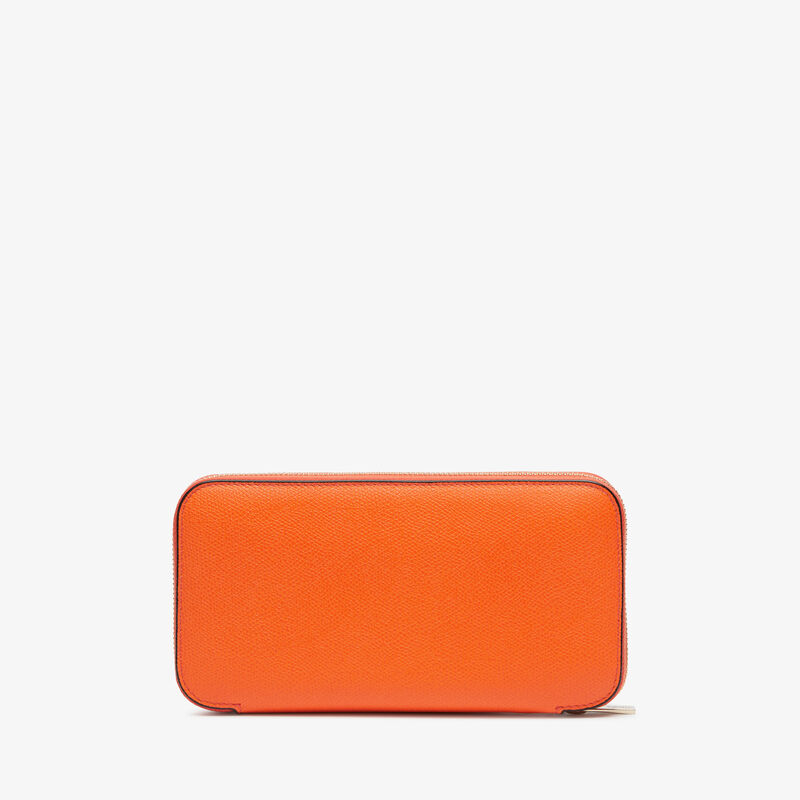 Zip Around 10 CC Wallet - Lobster Red - Millepunte calf leather - Valextra - 1