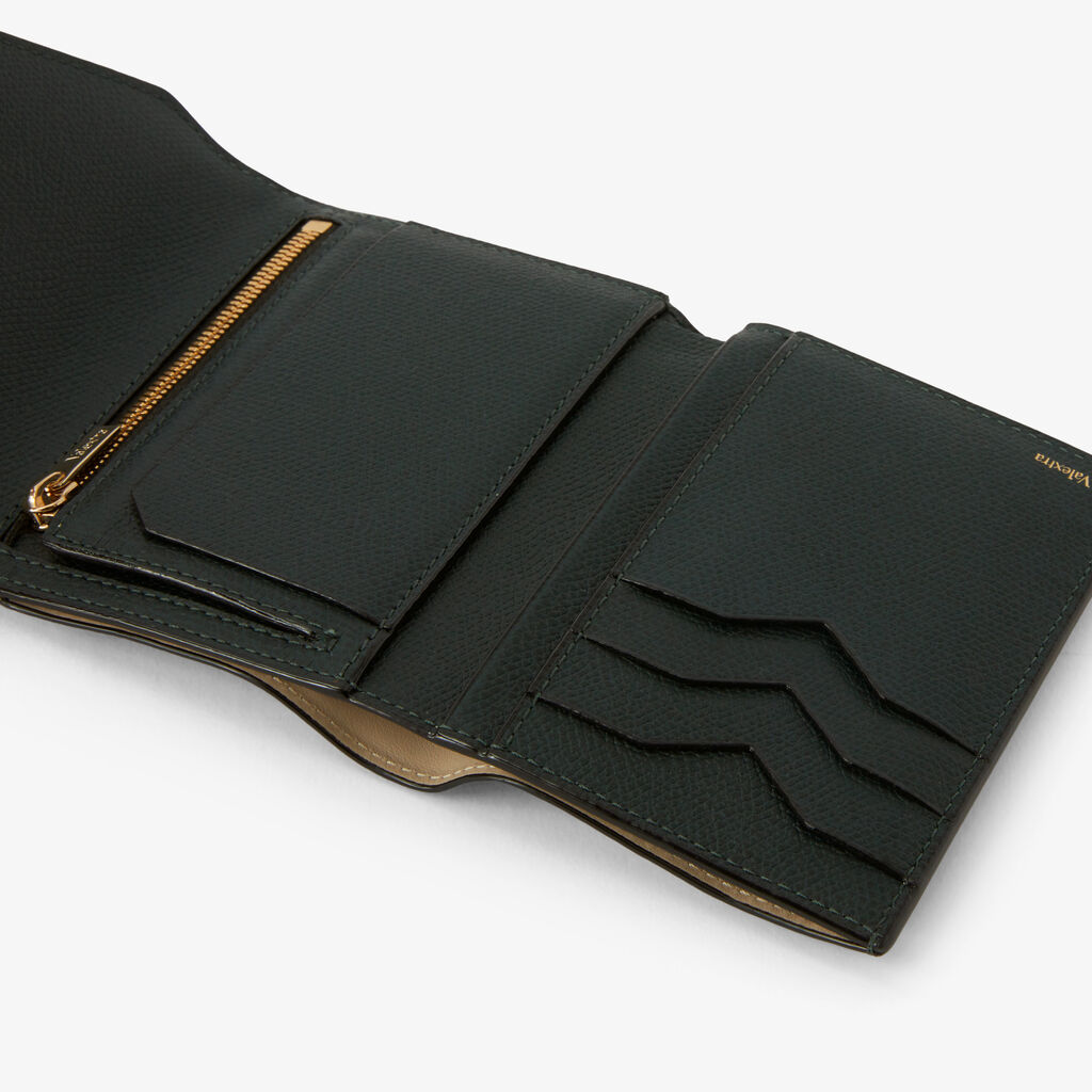 Iside Fold Wallet - Valextra Green - Vitello VS - Valextra - 2