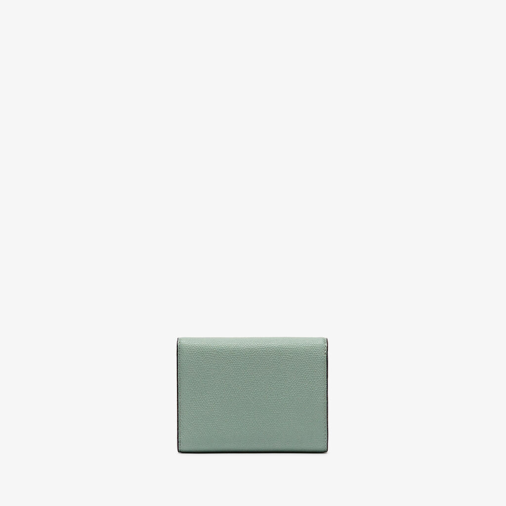Iside Fold Wallet - Eucalyptus Green - Vitello VS - Valextra - 4