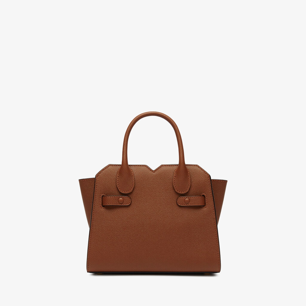 Milano Crossbody Micro Bag - Chocolate Brown - Millepunte Soft calf leather - Valextra - 7
