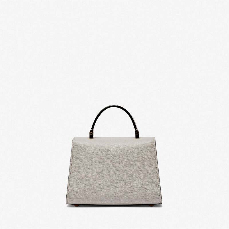 Iside crossbody micro bag - Ash Grey - Millepunte calf leather - Valextra - 6