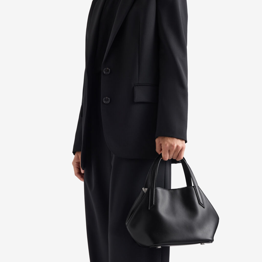 Gio Sublime Two Handles Bag - Black - Sublime smooth leather - Valextra - 2