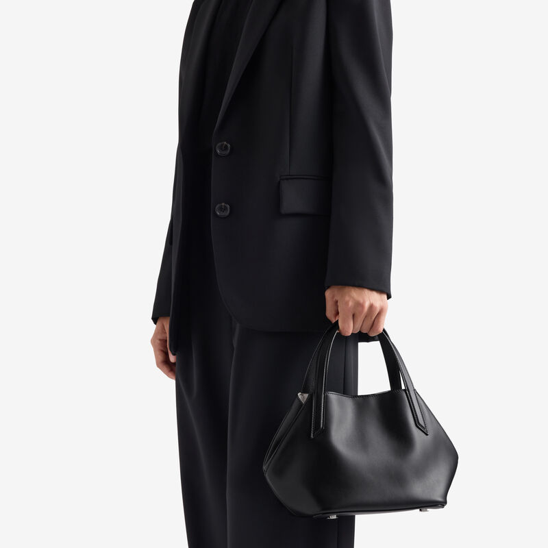 Gio Sublime Two Handles Bag - Black - Sublime smooth leather - Valextra - 2