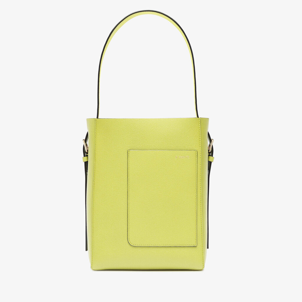 Soft Bucket mini bag - Citrine Yellow - Vitello VS - Valextra - 1