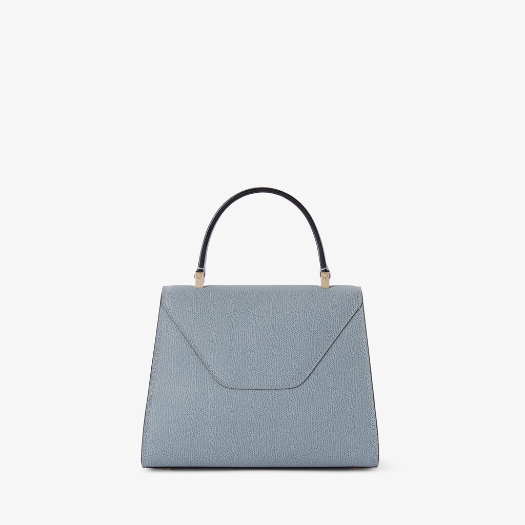 Iside Top Handle Mini Bag - Niagara Blue - Millepunte calf leather - Valextra - 5