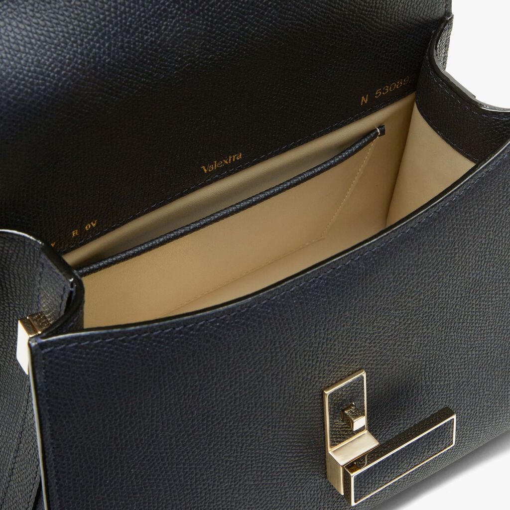 Borsa a Mano Iside Mini - Blu Notte - Vitello VS - Valextra - 3