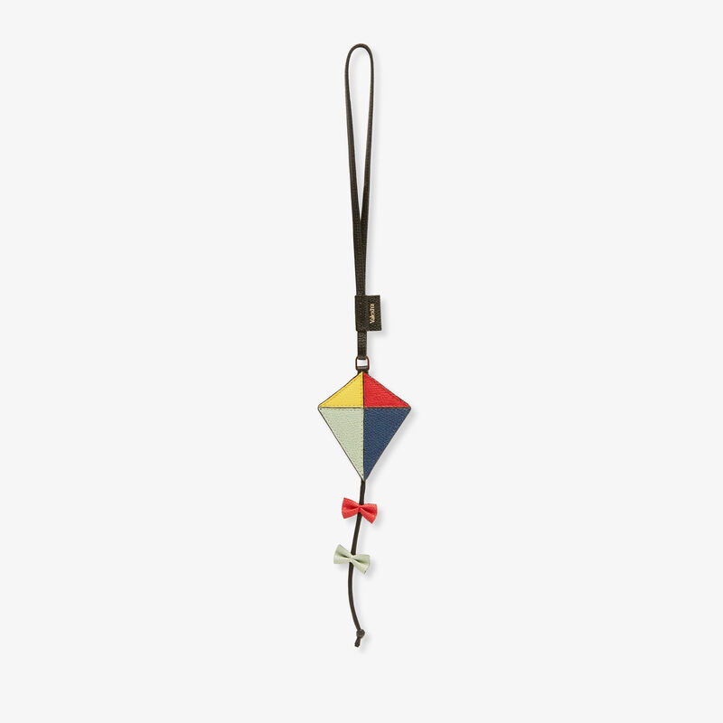 Kite Charm - Mint Green/Sapphire Blue/Crimson Red/Yellow/Black - Millepunte calf leather - Valextra - 1