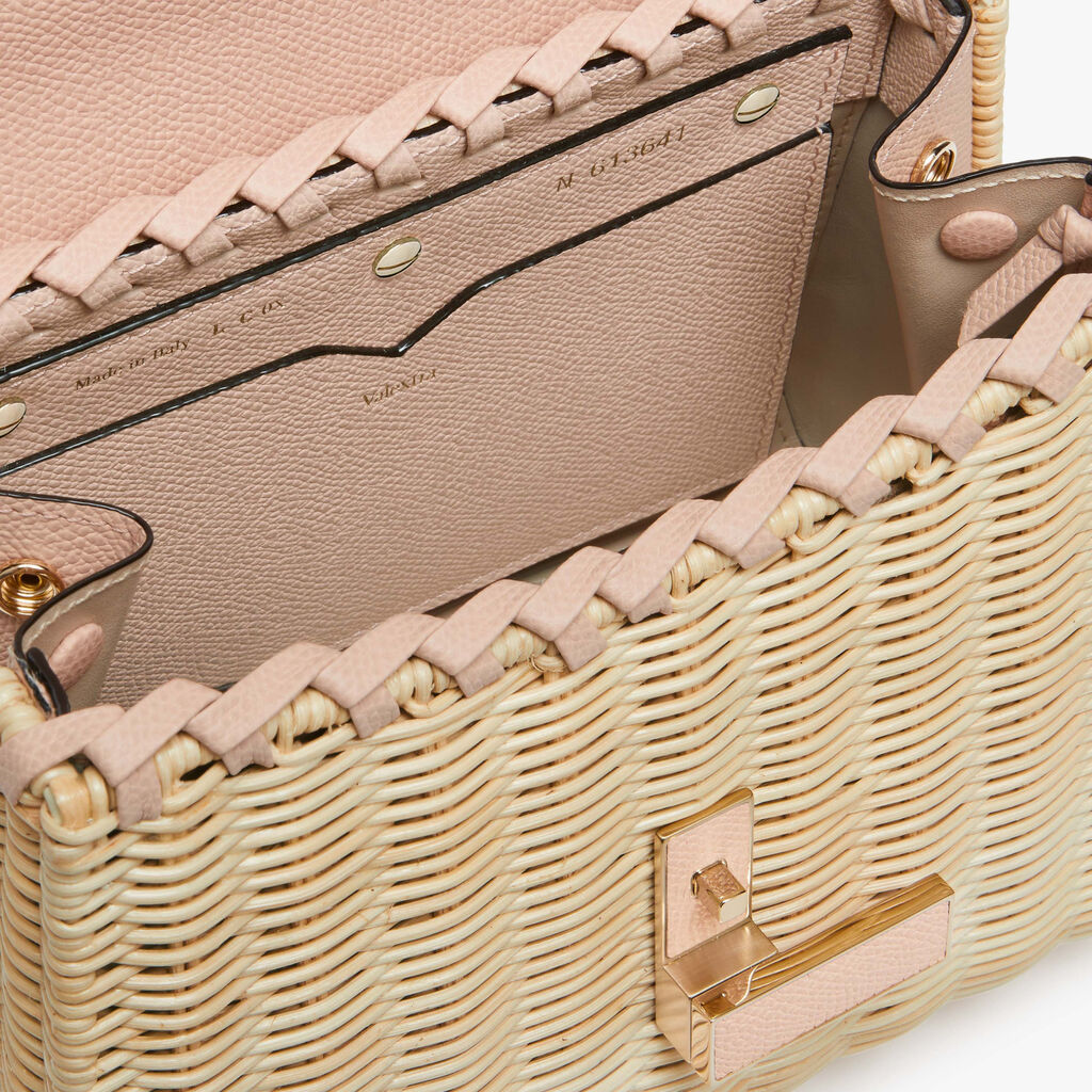 Iside Wicker Top Handle Mini Bag - - Midollino/Vitello VS - Valextra - 3