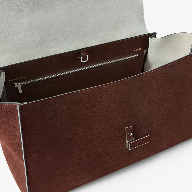 Iside Editor Senso Top Handle Large Bag -  - Vitello Millepunte Nabuk - Valextra - 2