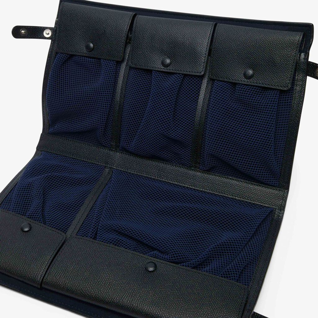 Folding Cable Organizer - Black - Vitello VS - Valextra - 3