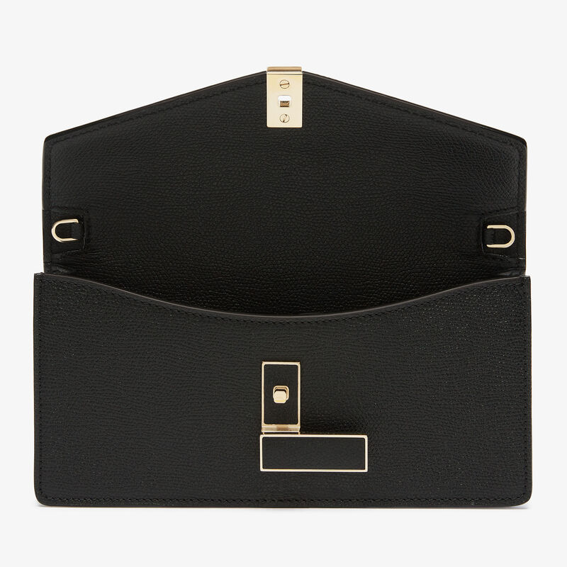 Iside clutch bag - Black - Millepunte calf leather - Valextra - 7