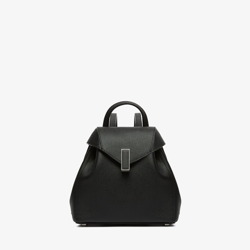 Iside Backpack Mini - Black - Vitello Millepunte Soft - Valextra - 1