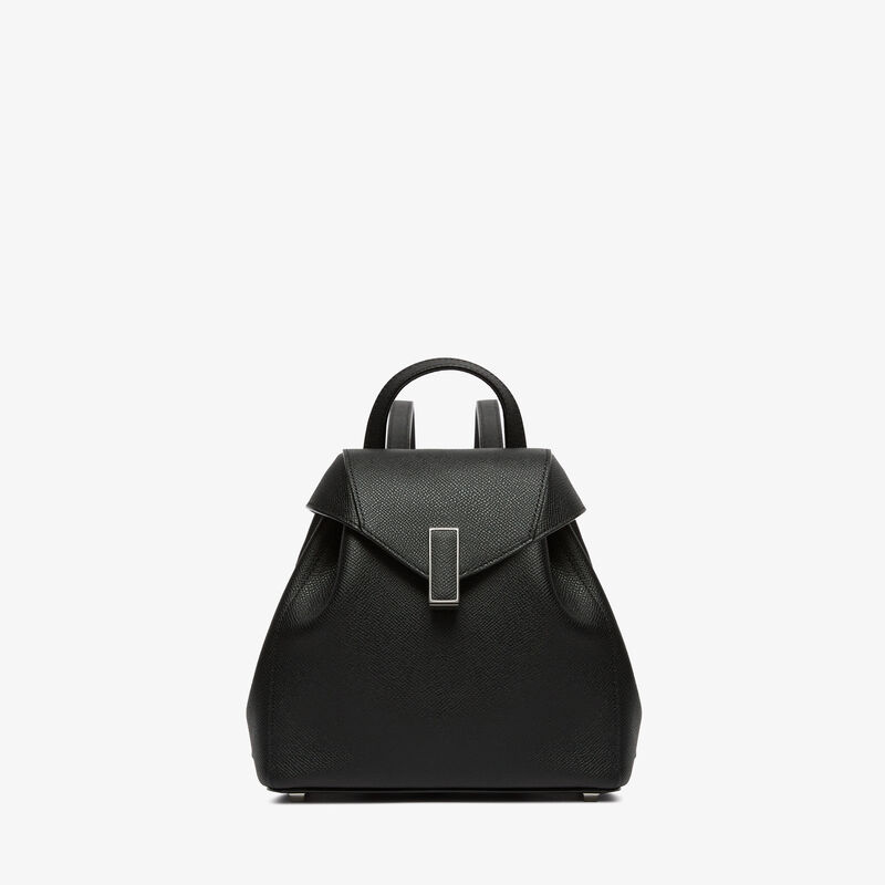 Iside Backpack Mini - Black - Millepunte Soft calf leather - Valextra - 1