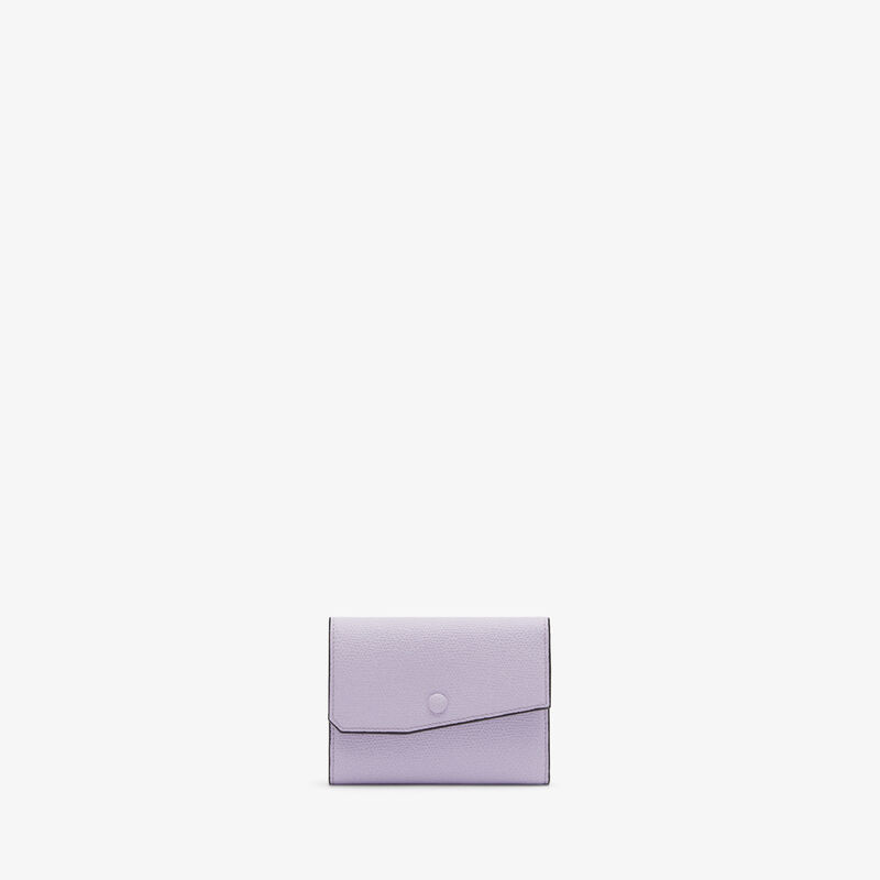 Pocket Purse 6CC - Wisteria Pink - Millepunte calf leather - Valextra - 1