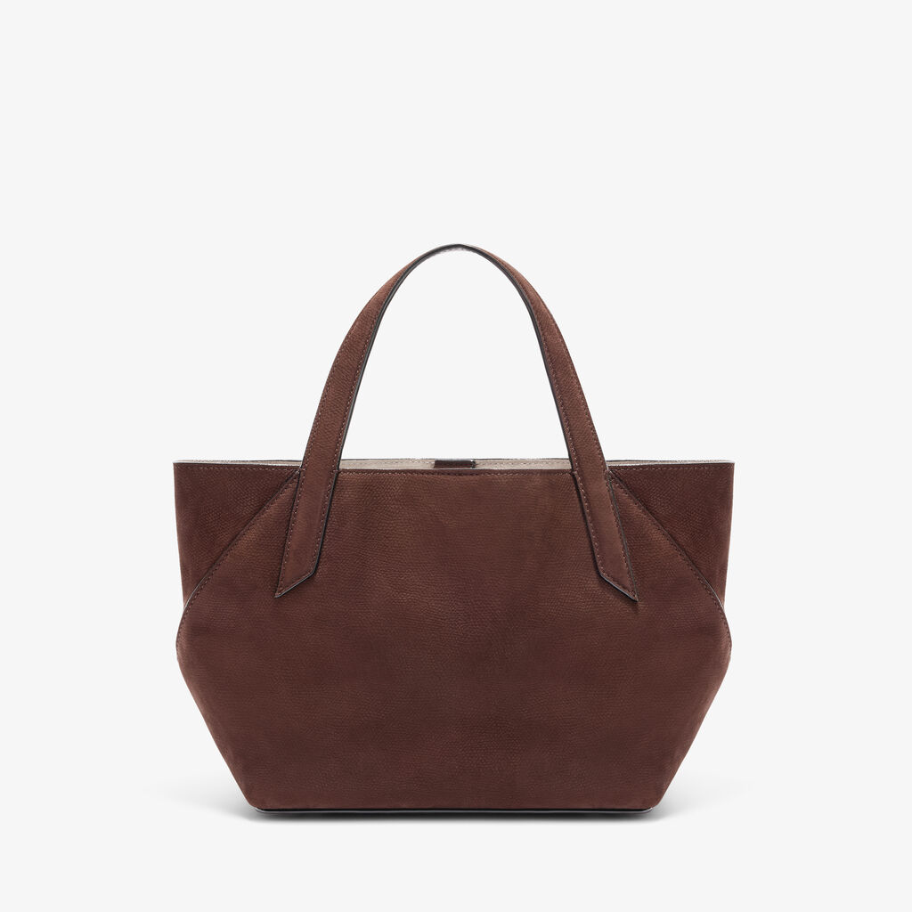 Gio Senso Two Handles Bag - Chocolate Brown - Millepunte Nubuk Senso Leather - Valextra - 5