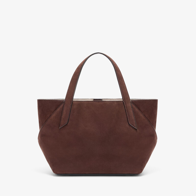 Gio Senso Two Handles Bag - Chocolate Brown - Millepunte Nubuk Senso Leather - Valextra - 5