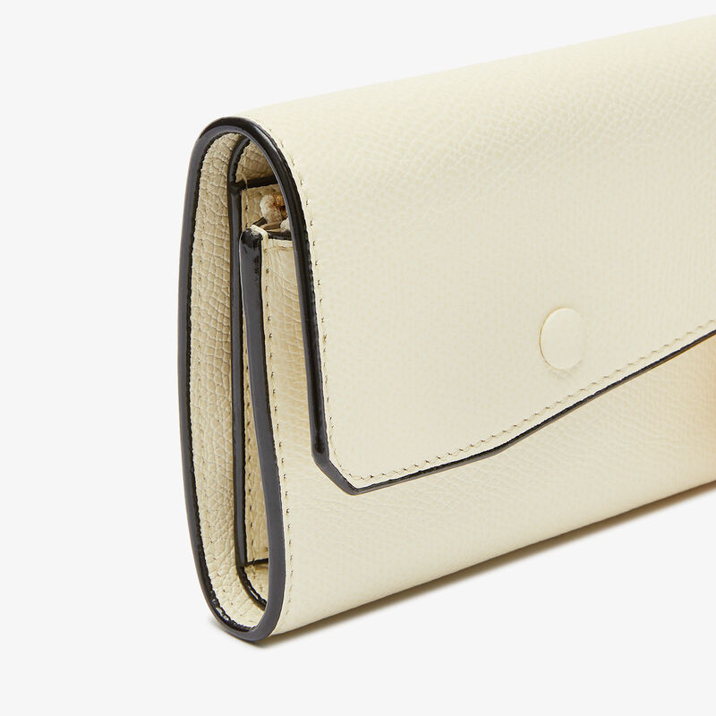 Pocket Purse 6CC - Pergamena White - Millepunte calf leather - Valextra - 3