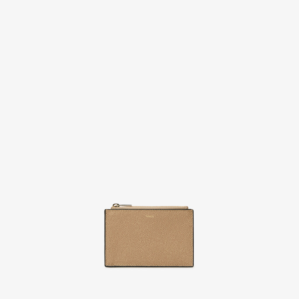 Card Holder 3CC with Zip - Cashmere Beige - Vitello VS - Valextra - 4