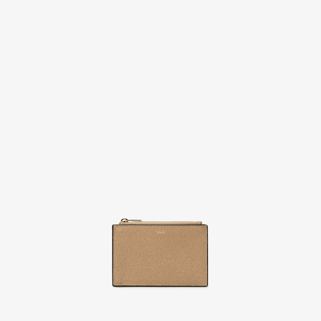 Card Holder 3CC with Zip - Cachemire Beige - Vitello VS - Valextra - 4