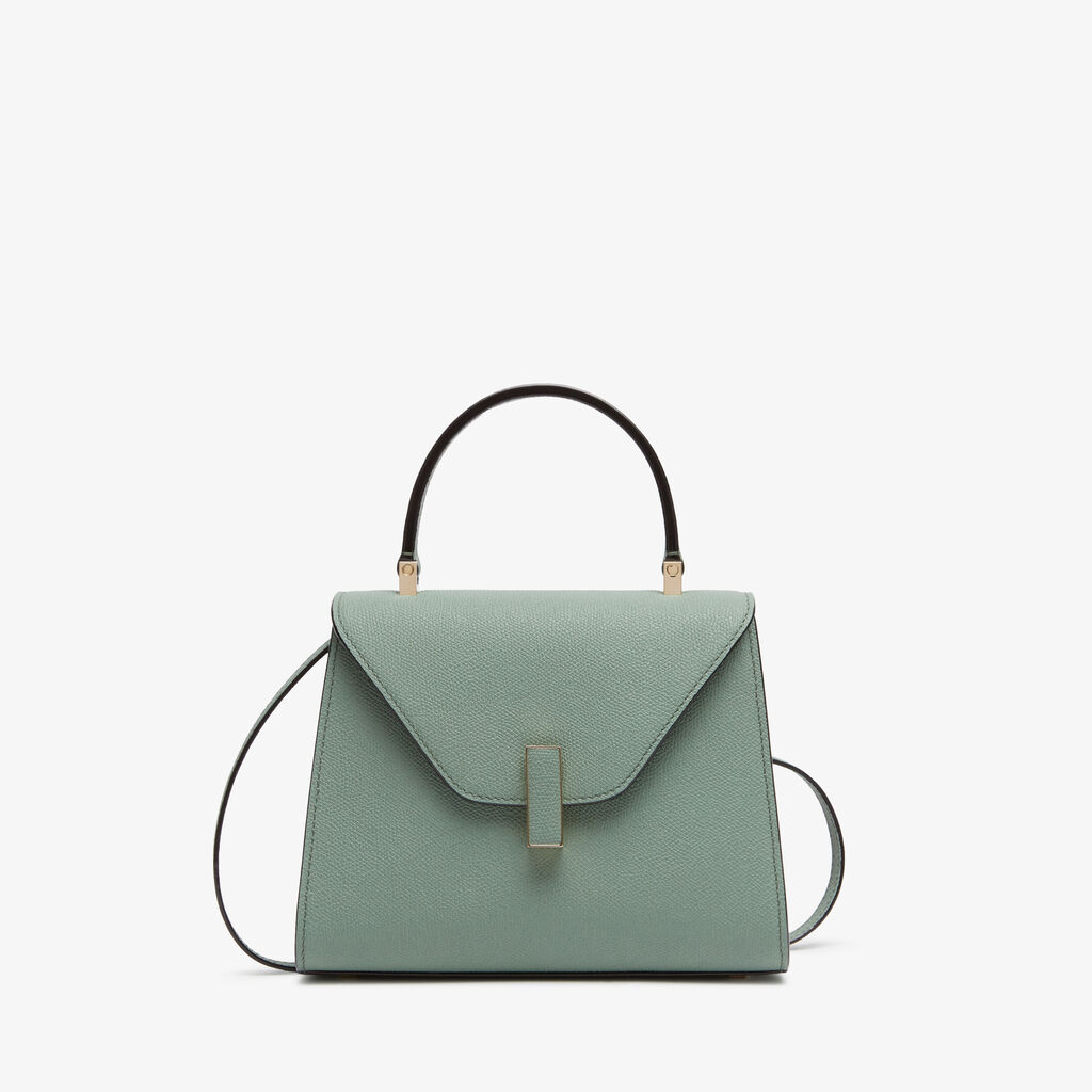 Iside Top Handle Mini Bag - Eucalyptus Green - Vitello VS - Valextra - 1