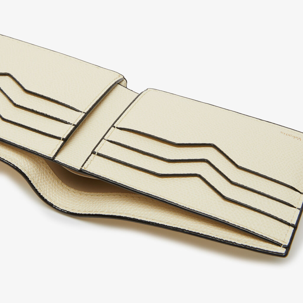 Bifold wallet 6 cc - Pergamena White - Vitello VS - Valextra - 2