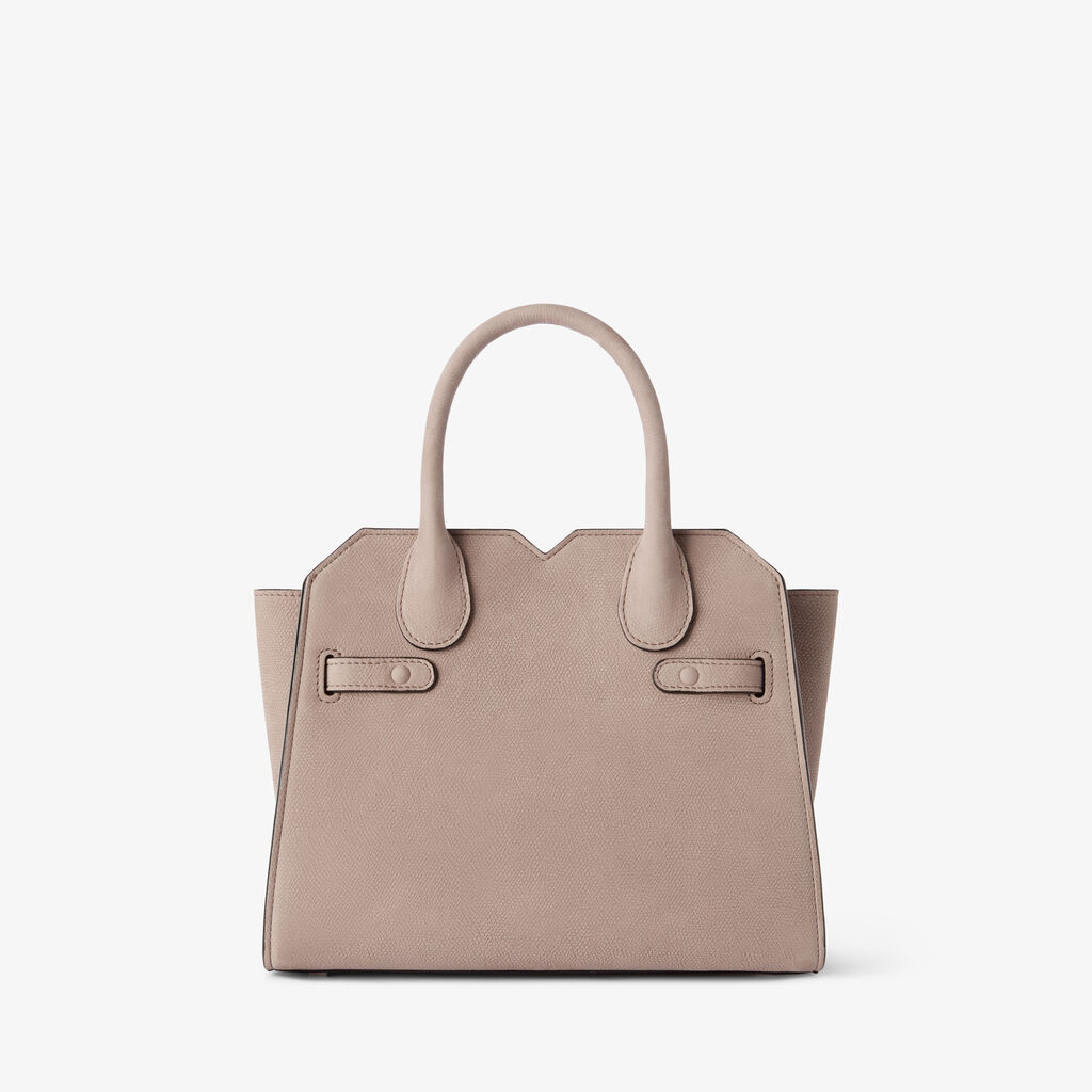 Borsa a Due Manici Milano Senso Mini - Rosa Nude - Pelle Millepunte Nabuk Senso - Valextra - 6