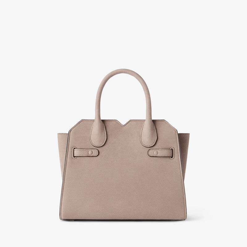 Milano Senso Two Handles Mini Bag - Nude Pink - Millepunte Nubuk Senso Leather - Valextra - 6