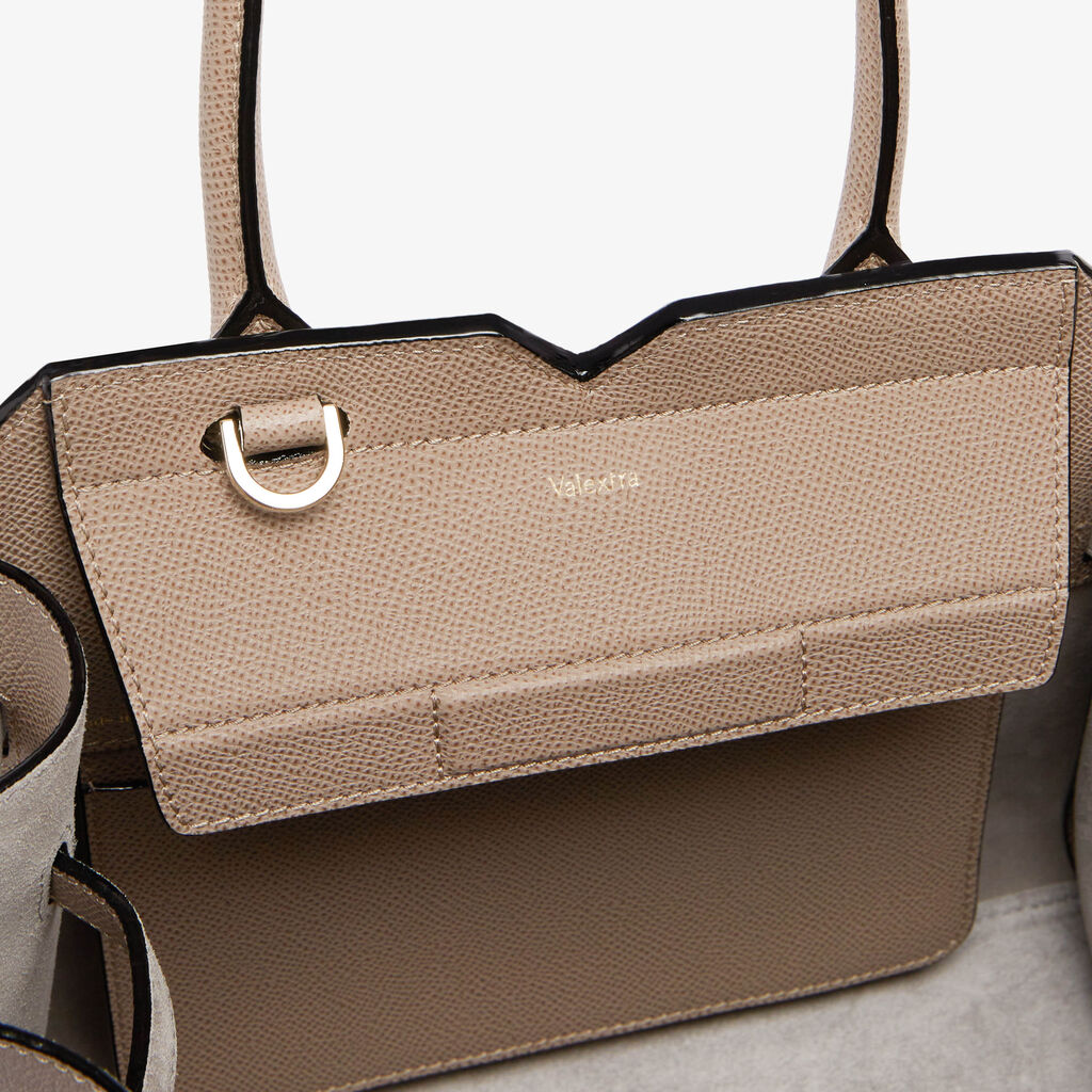 Milano Two Handles Mini Bag - - Vitello Millepunte Soft - Valextra - 7