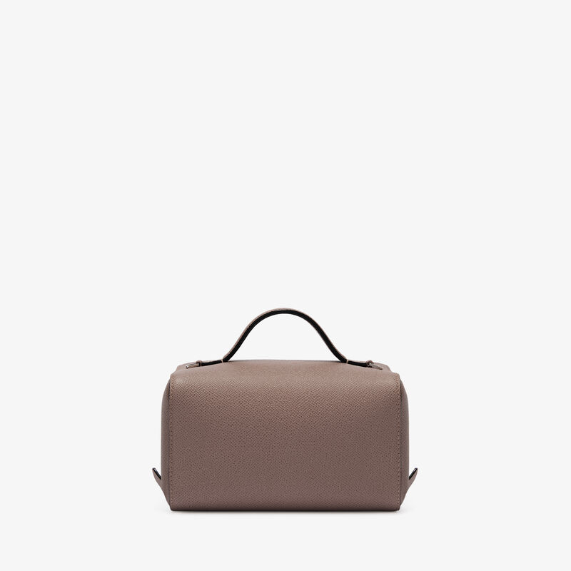 V-Line Crossbody Vanity Bag - Sahara Brown - Millepunte Soft calf leather - Valextra - 5